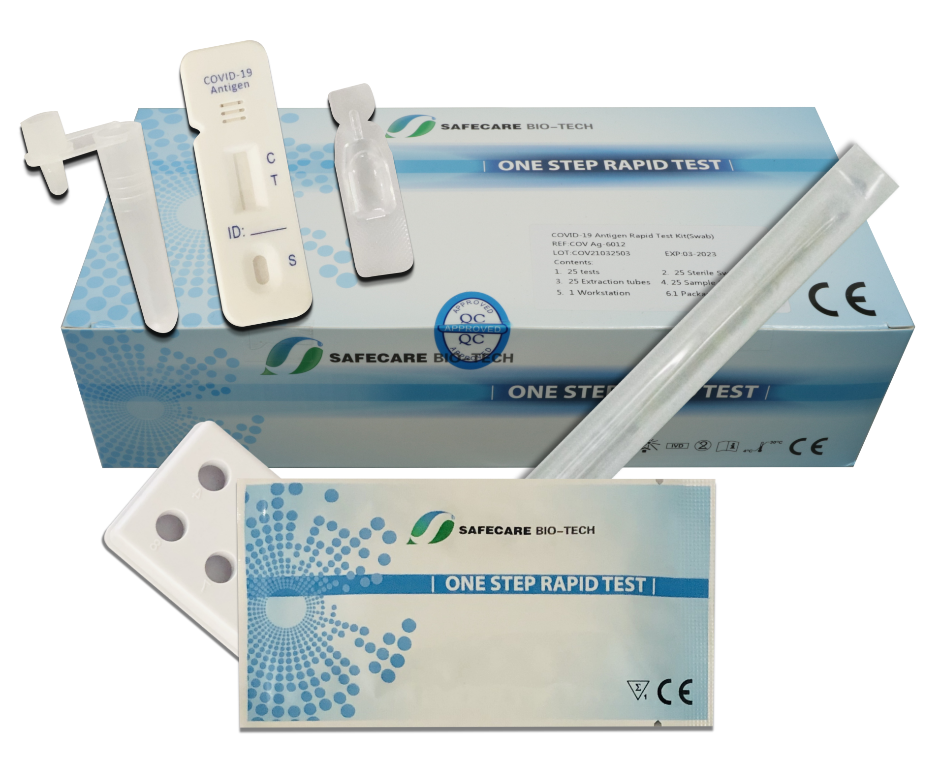 25 Stk.SAFECARE BIOTECH COVID-19 Antigen Rapid Test