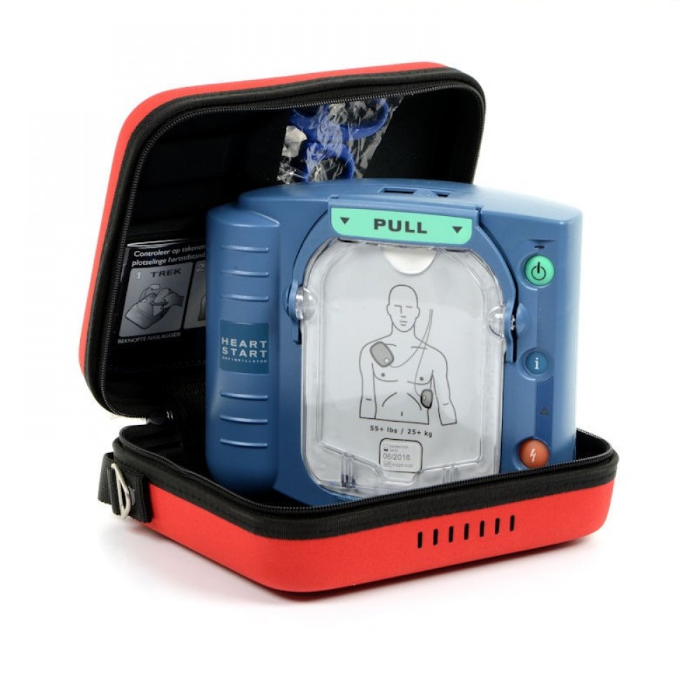 Philips HeartStart HS1 Defibrillator inkl. Zubehör und Tasche