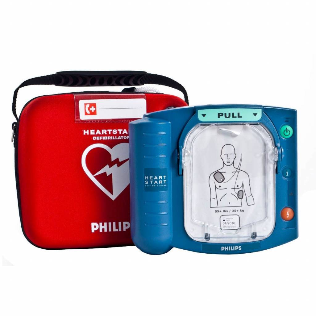 Philips HeartStart HS1 Defibrillator inkl. Zubehör und Tasche